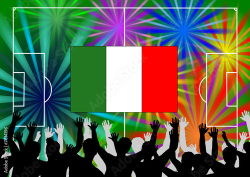 soccer, bandiera italia