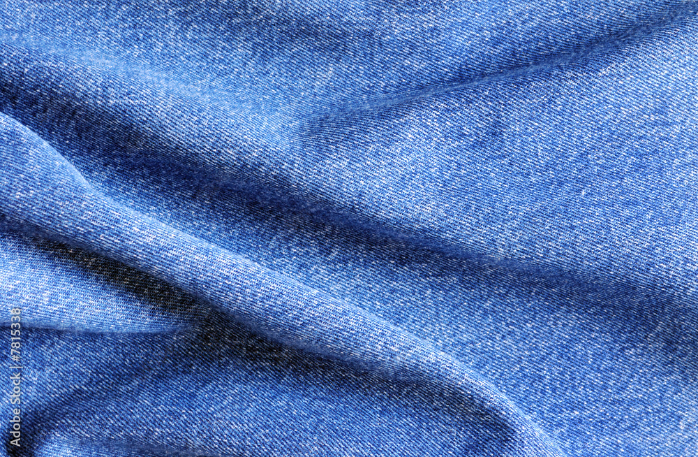 Naklejka premium texture of blue cotton
