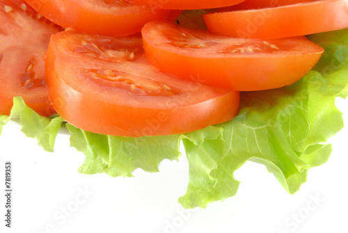 Tomato and lettuce