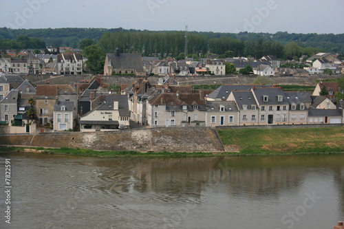 Amboise - habitations au bord de la Loire (Indre-et-loire) 	