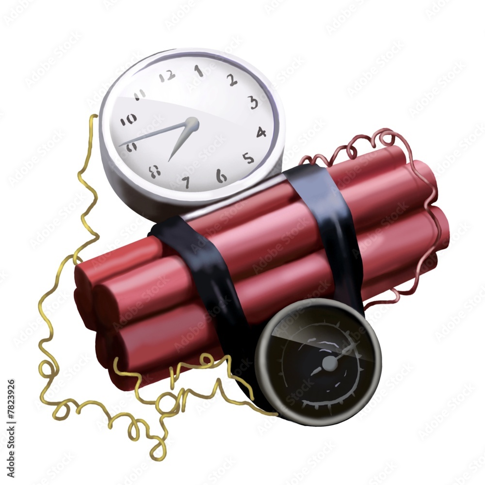 bomba ad orologeria Stock Illustration | Adobe Stock