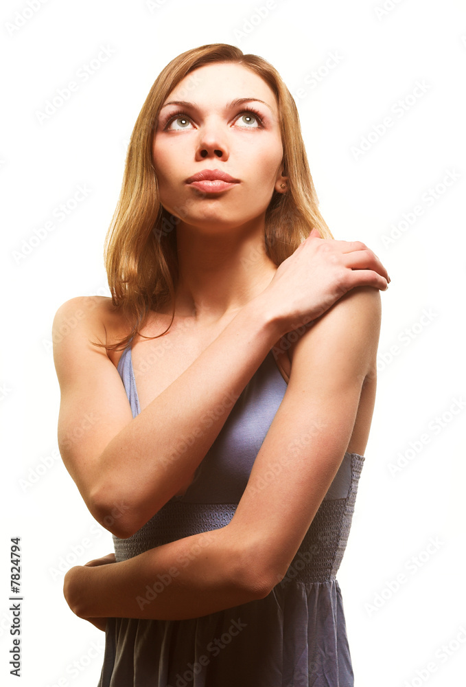 Obraz premium Portrait of a sexy blond girl