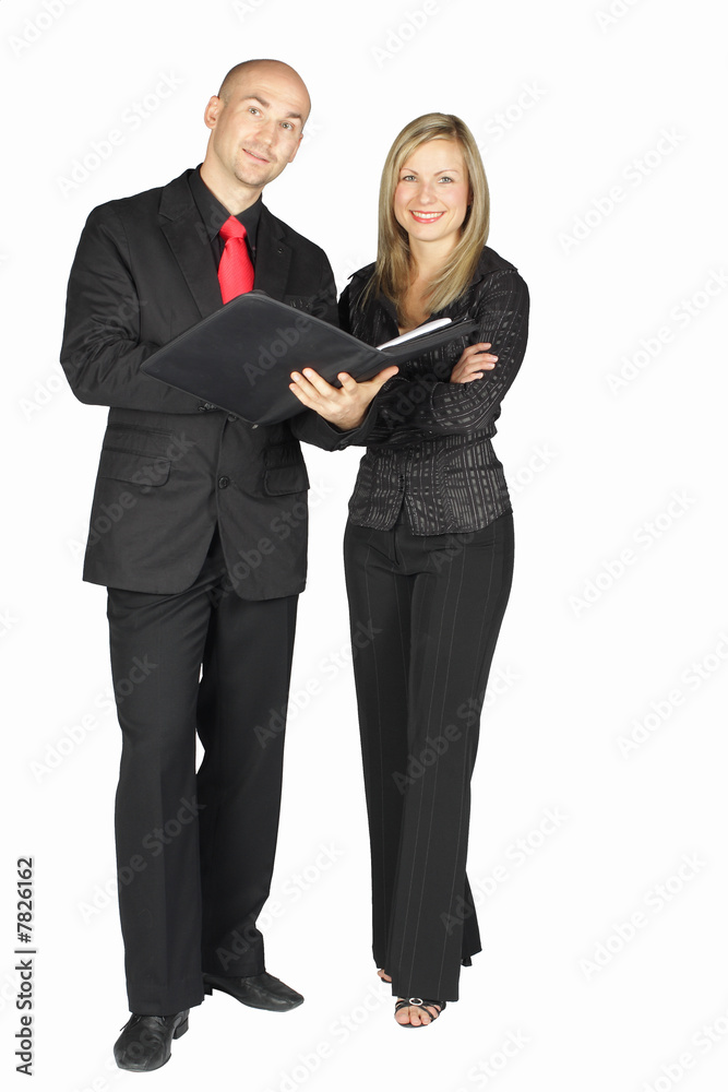 Business Team - Dynamic - Group - Isolated on white Business Team - Dynamic - Group - Isolated on white