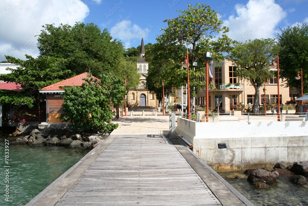 Fototapeta premium Ponton à Sainte-Anne, Martinique