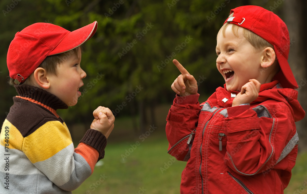 Two playful kids Two playful kids