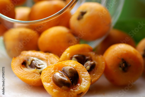 Foto Mature and flavorful Loquats.