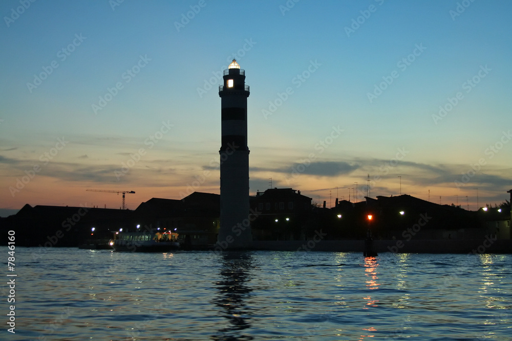 the ancient Lighthouse of Murano Venice - 