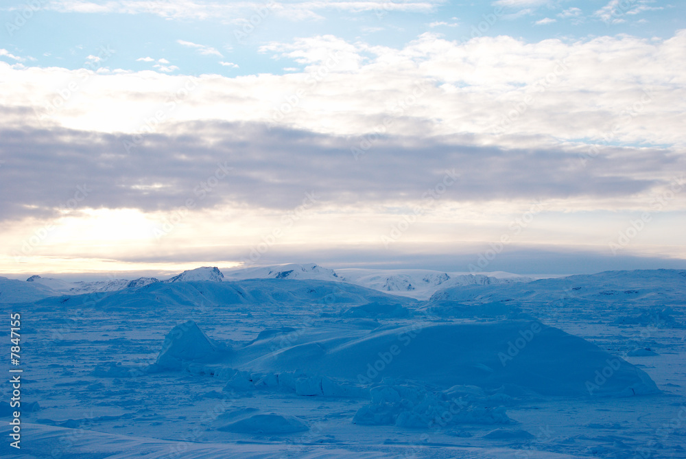 Ice field in Greenland