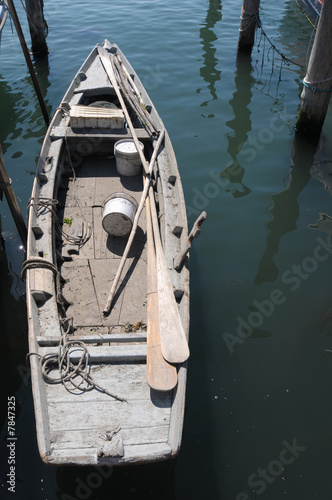 Old wooden fishing boat. © VeSilvio