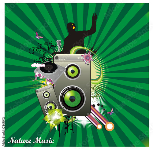 vector de musica abstracto