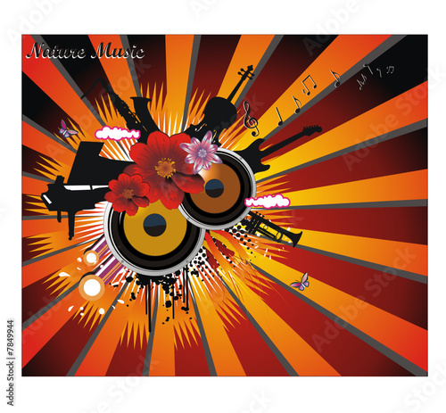 vector de musica abstracto