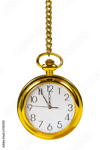 Retro gold clock
