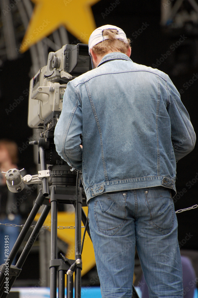 Television cameraman Television cameraman