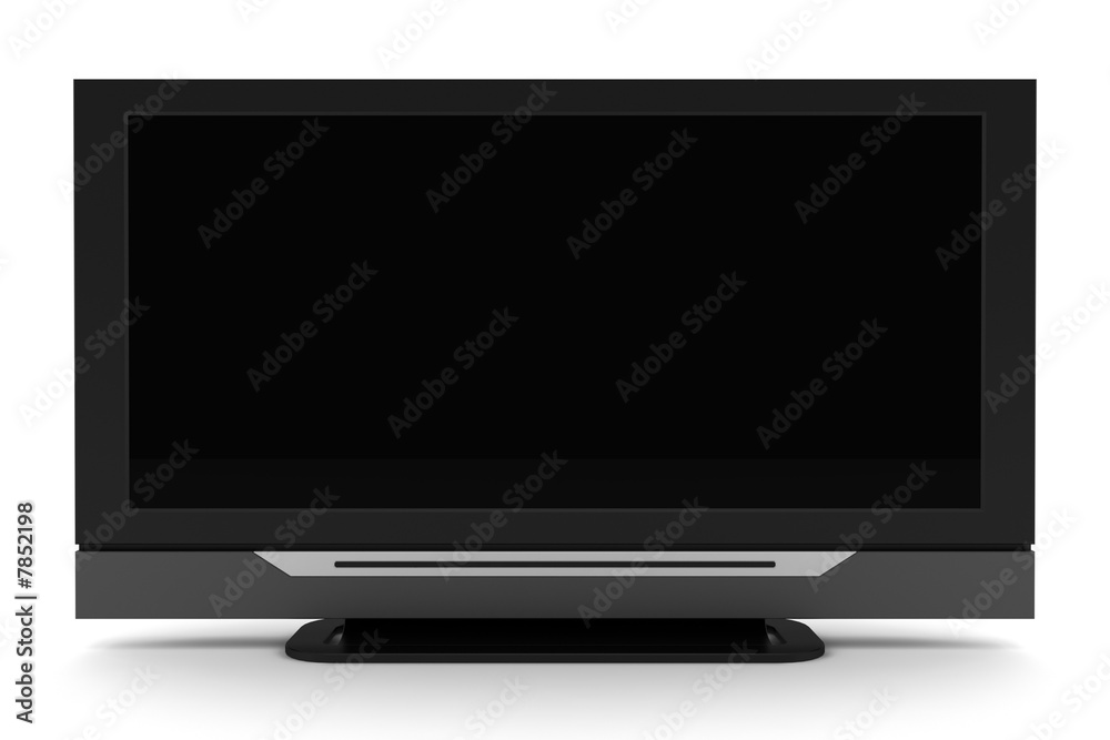 lcd tv with blank screen isolated on white lcd tv with blank screen isolated on white