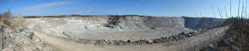 Granite mine in Karelia