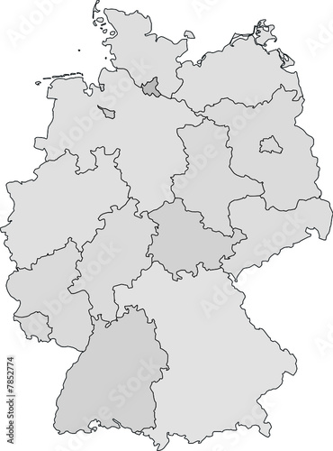 mapa dos estados alem  es