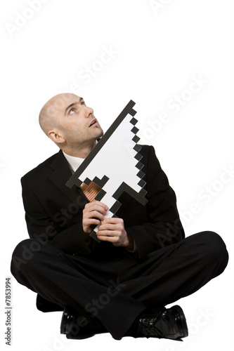 Wallpaper Mural Businessman with arrow Torontodigital.ca