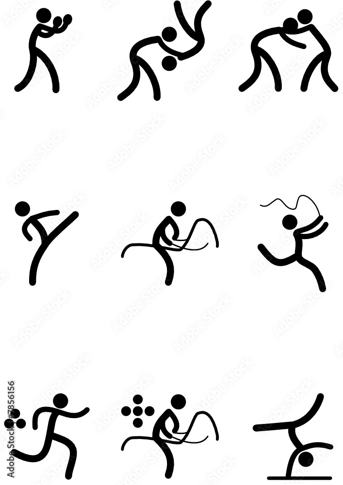 Pictogrammes des jeux olympiques d'été (partie 2) Pictogrammes des jeux olympiques d'été (partie 2)