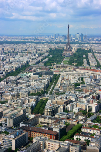 Paris aerial and Eiffel tower © Mario Savoia