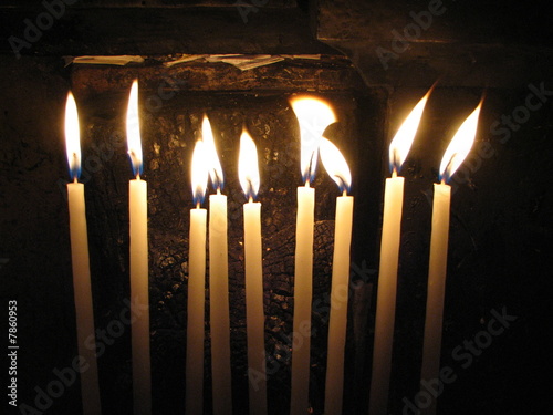 Canldes in the Church of the Holy Sepulchre