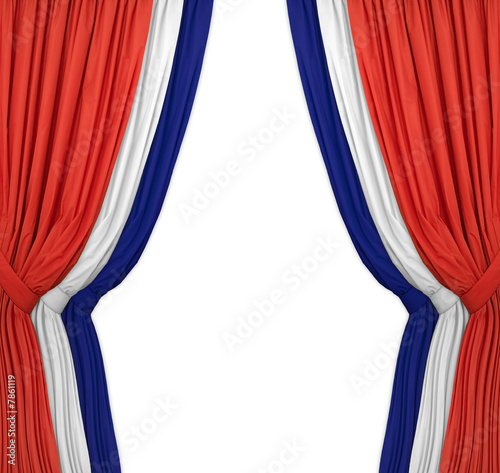 The red white and blue