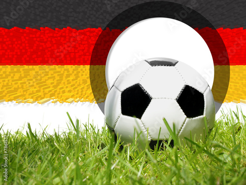 Fussball - Fahne   Deutschland