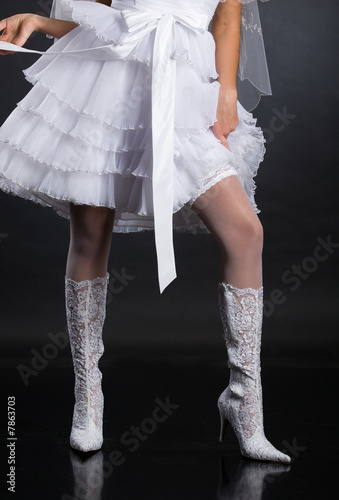 Lace Wedding Boots