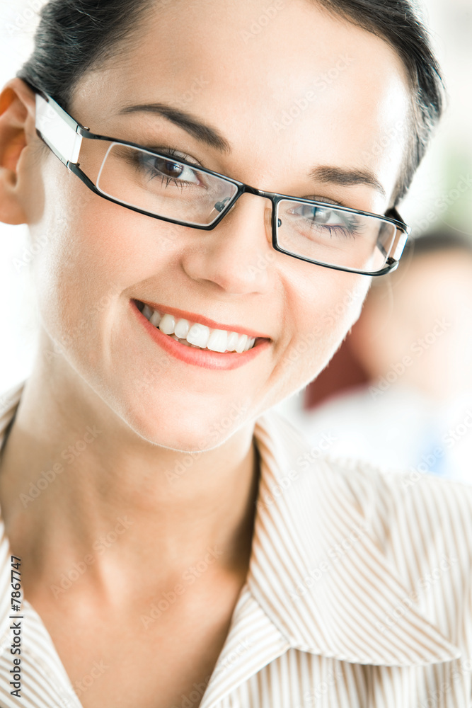 Smiling employee Smiling employee