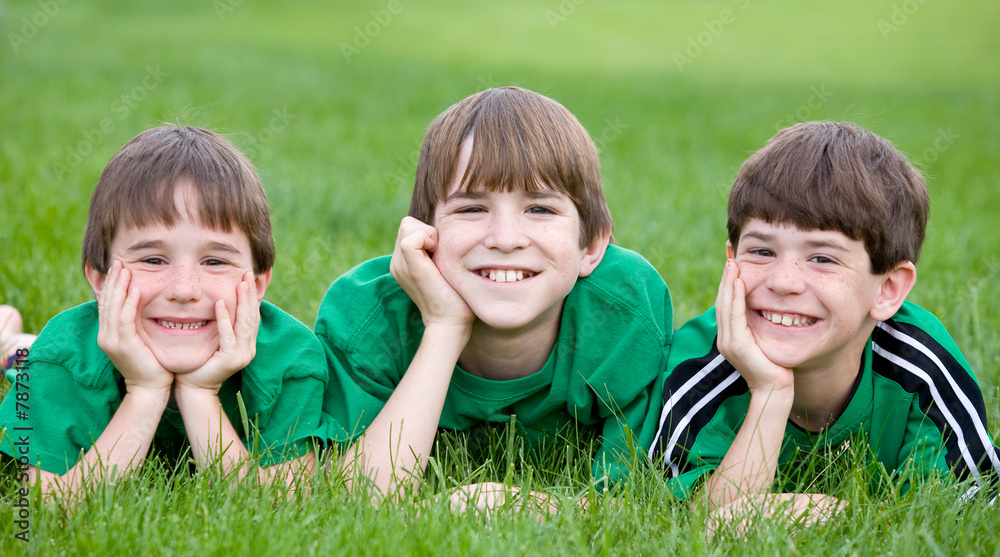 Three Boys in Green Three Boys in Green