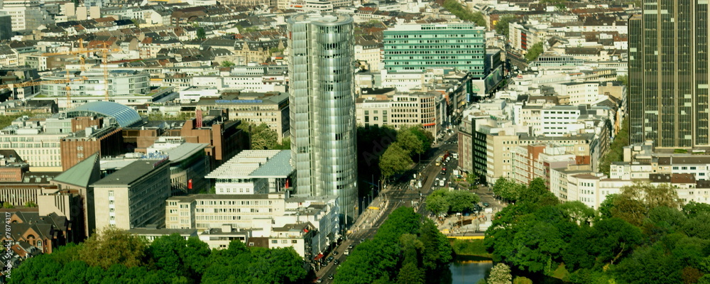 Düsseldorf aus der Vogelperspektive