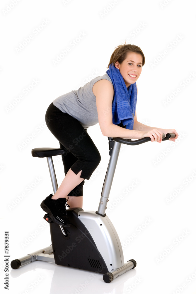 Fitness exercise, attractive teen Fitness exercise, attractive teen