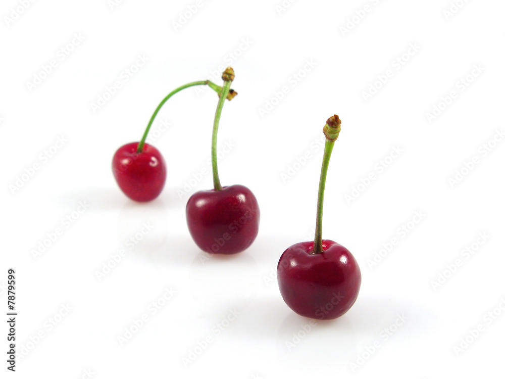 cherry fruit food isolated on white background cherry fruit food isolated on white background
