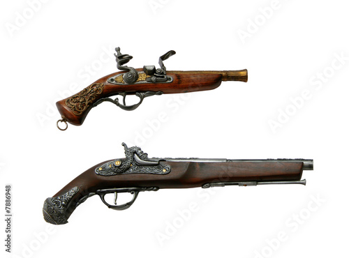 Two ancient pistols