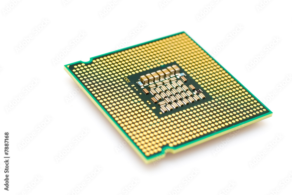 silicone chip cpu showing mounting pins silicone chip cpu showing mounting pins