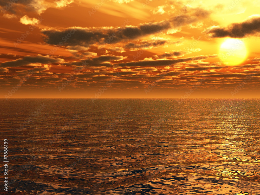 Obraz premium Sea sunset