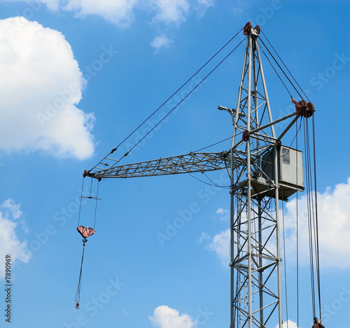 crane against the sky photo