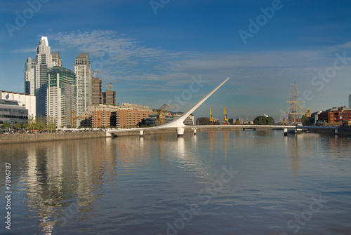Puerto Madero, touristic destination in Buenos Aires, Argentina