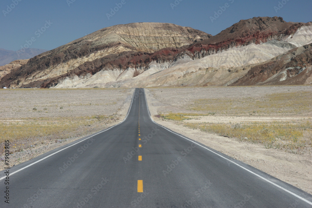 Road in Death Valley national park Road in Death Valley national park