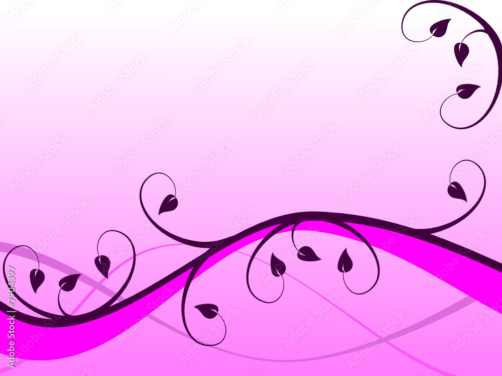 Magenta Floral Background