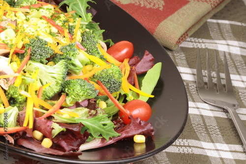 fresh aromatic healthy salad 