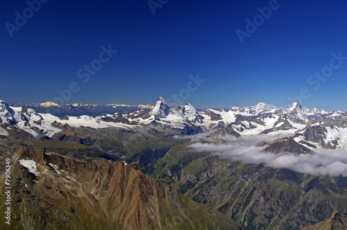 Göttlicher Blick hoch über Zermatt