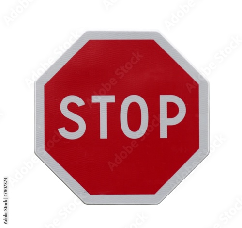 Panneau stop détouré
