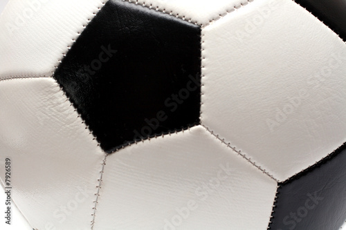 fragment of football soccer ball
