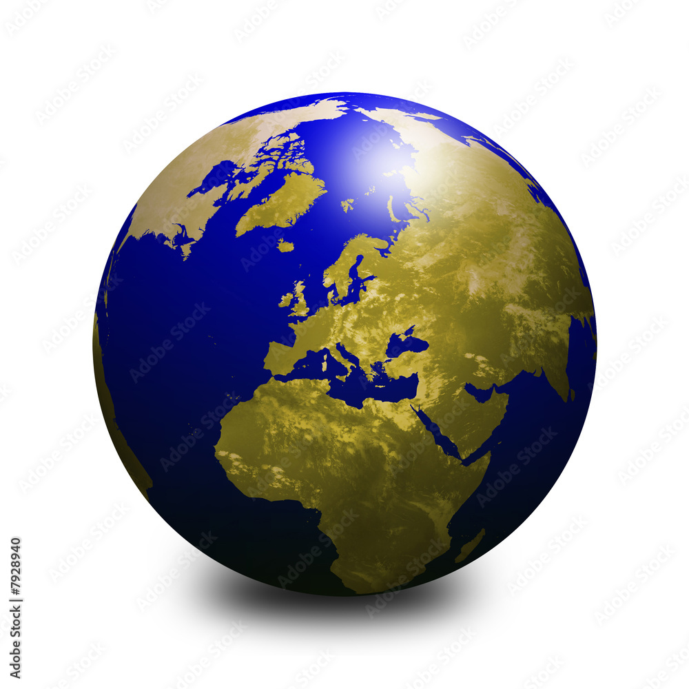 Obraz premium blue world globe 2