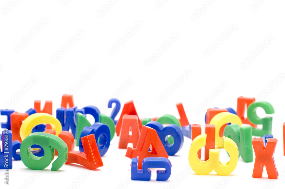 Fototapeta premium number and letter close up