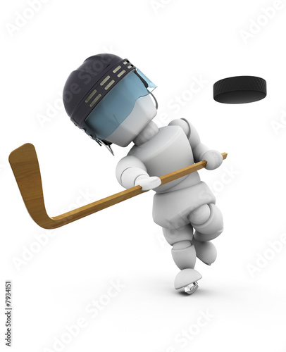 Canvas Print Ice hockey player