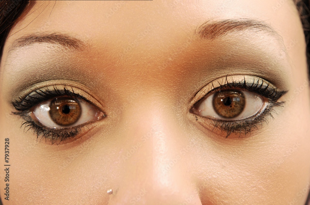 Obraz premium The beautiful eyes of a woman.