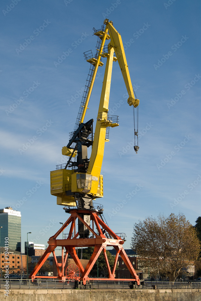 Old Crane in Puerto Madero, Buenos Aires Old Crane in Puerto Madero, Buenos Aires