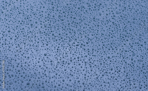 Water drops on clean surface