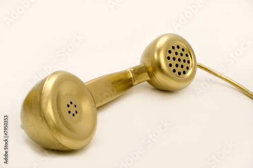 The gold telephone.